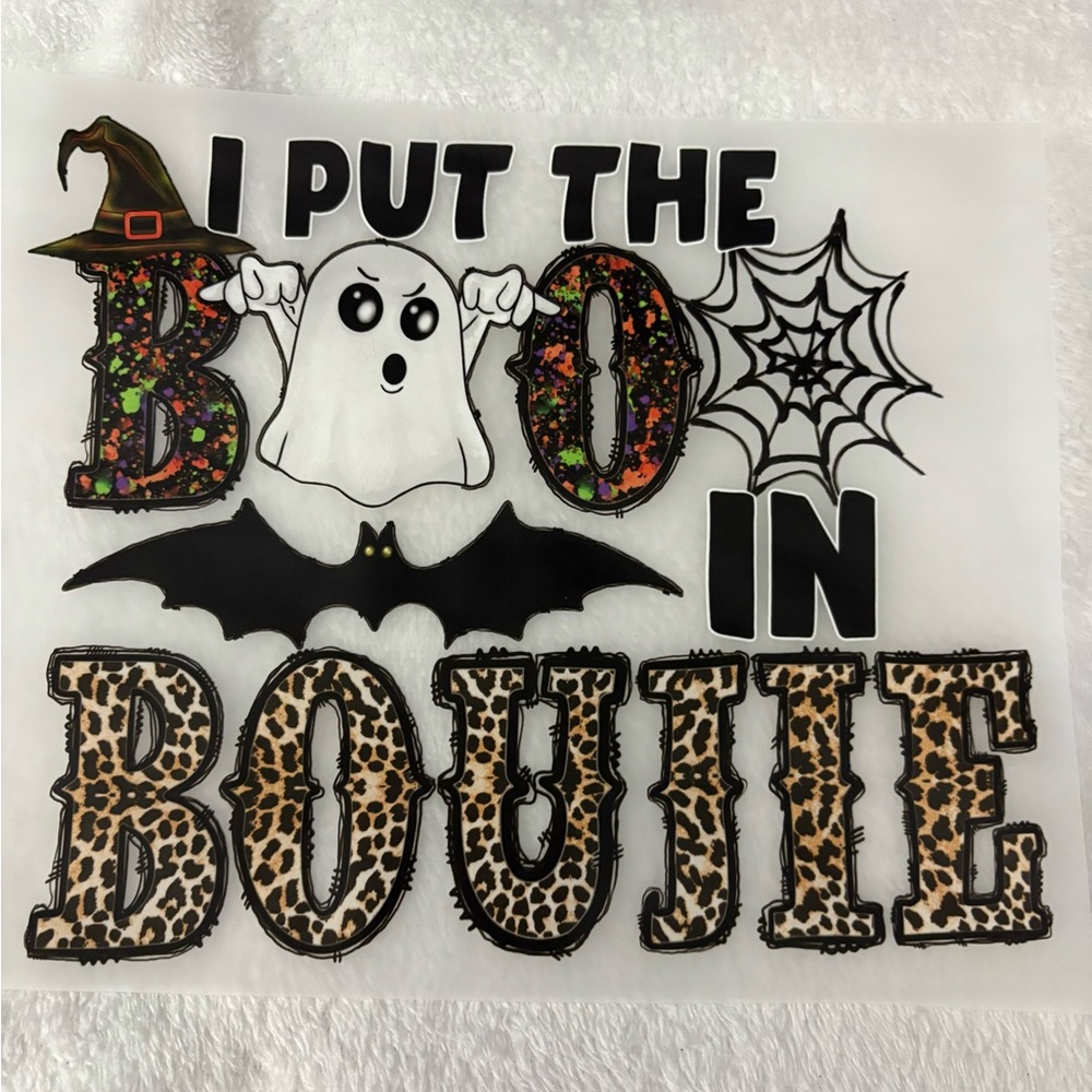 Gildan Halloween Graphic Tee - Black, White, Brown